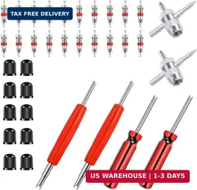 Riseuvo 192687743568 6pcs Tire Valve Stem Removal Tool - Single And Double Heads Core R