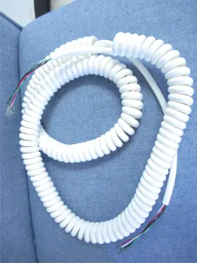 240857 Rytec 14754 New-no Box Cord Coiled 4 Wire 36 Inch White