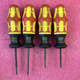 5680-100-06 Sandvik Lot Of 4 15 10 7 6 Ip Torx Plus Screwdrivers