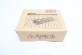F06baa Senco Box Of 10 000 Galvanized Staples 1/2in X 3/8in