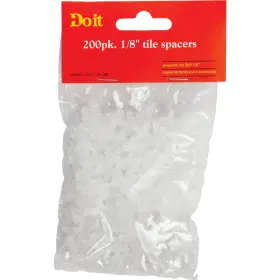 308463 Sim Supply Inc. 009326324418 Do It 1/8 Inch White Hard Tile Spacers 200-pack Inc