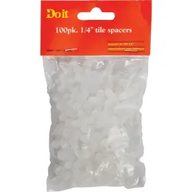 308641 Sim Supply Inc. 009326324432 Do It 1/4 Inch White Hard Tile Spacers 100-pack Inc