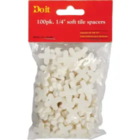 309206 Sim Supply Inc. 009326324456 Do It 1/4 Inch White Soft Tile Spacers 100-pack Inc