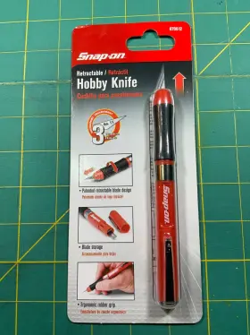 870612 Snap-on Retractable Hobby Knife Uses No. 11 Blades New