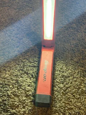 Ecarm058 Snap-on For Tools 550 Lumen Rechargeable Shop Slim Light Red Swivel