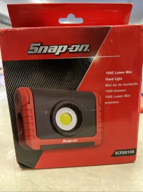 Ecfdd108 Snap-on Tools New Red 1000 Lumen Mini Rotating Magnetic Flood Light