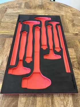 Fmhbbd028 Snap-on Red Foam Organizer For Blow Hammers Guc