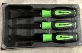 Pksgt300bg Snap-on New Green 3 Pc Instinct Handle Non-marring Trim Pad Tool Set