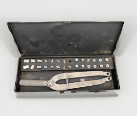 46b7579 Spec Tool Company #46b7579 U.s. Air Force Adjustable Face Spanner Wrench Kit Vtg
