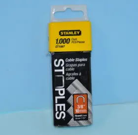 Ct108t Stanley Ht Consumer Fastening 1/2 Inch 12mm Round Crown Cable Staples. Ct108t. 1000 Count