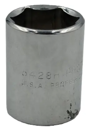 J5428h Stanley Proto 7/8in Socket 1/2in Drive 6 Point Chrome Hand Tool Sae