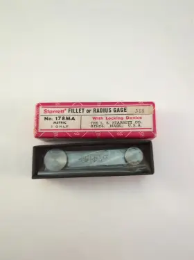 178ma Starrett L.s. 178 Ma Metric Fillet Or Radius Gage