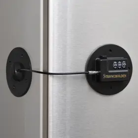 Sh001 Strongholden Fridge Lock Combination Refrigerator For Kids - Take Black And Round