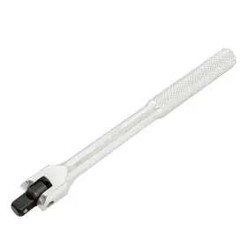 F5165 Surtek 660731035063 3/8 Inch Drive Knurled Grip Ratchet Flex Handle 8 Long Satin Finish