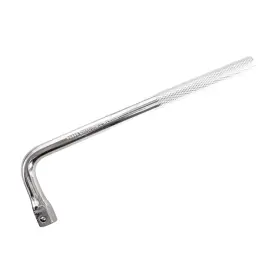 F5886 Surtek 660731049145 1/2 Inch Drive Knurled Grip L-shaped Handle 9 Long Satin Finish