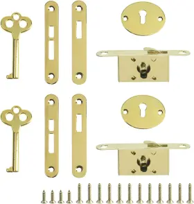 Add11231410 T Tulead Mini Box Locks Mortise Wooden Jewelry Lock Gold