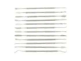 Cas-075-b Techni-pro - Carvers Set 6.5ft Oal 12 Pieces Double Ended Stainless