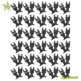 Pr4796016 Tectech 60 Pcs Metal Wood Universal Oscillating Multitool Quick Release Saw Blades New