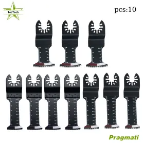 Pr6900300 Tectech 10pcs Bi-metal Japanese Tooth Extra Long Multitool Universal Blade Kits