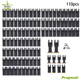 Pr6905056 Tectech 110 Pcs Multitool Oscillating Tool Blade Universal Titanium Saw Blades