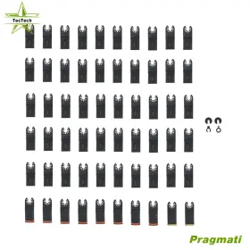 Pr6906040 Tectech Universal Titanium Multitool Blades Quick Release Multi Tool 64pcs