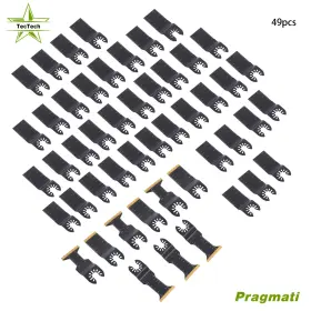 Pr6911452 Tectech 49pcs 4type Universal Oscillating Tool Blades High-carbon Steel Saw