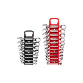 Wcb91601 Tekton Stubby Combination Wrench Set 20-piece 5/16-3/4 Inch 8-19 Mm - Holder