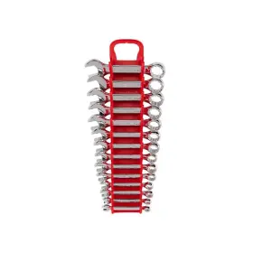 Wcb92402 Tekton 6-19 Mm Stubby Combination Wrench Set With Holder 14-piece