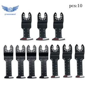 Gm1683000md Thomletha 10pcs Bi-metal Japanese Tooth Extra Long Multitool Blades Universal Kits