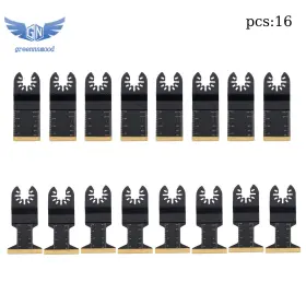 Gm1683120md Thomletha 16pcs Titanium Oscillating Saw Blades Multitool Tool