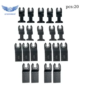 Gm1683200md Thomletha 20 Pcs 4 Types Professional Oscillating Tool Blade For Metal Cutting Blades