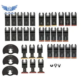 Gm1683320md Thomletha 35pcs Multitool Blades 7 Types Titanium And Hcs Oscillating Tool Quick Saw