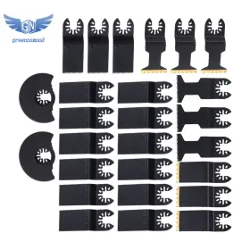 Gm1683440md Thomletha 26pcs Alloy Steel Oscillating Saw Blades Multitool Blade For Wood Plastics Metal