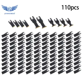 Gm1684160md Thomletha 110 Pcs Multitool Blades Oscillating Tool Blade Universal Titanium Saw