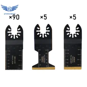 Gm1684600md Thomletha 100pcs Oscillating Saw Blades Professional Universal Titanium Multitool