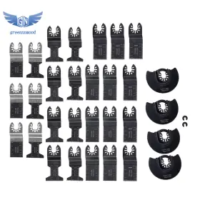 Gm1684800md Thomletha 32 Pcs Oscillating Saw Blades Universal Bi-metal Multi Tool Cutting Kit