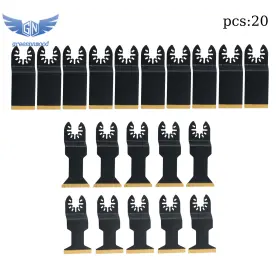 Gm1684840md Thomletha 20 Pcs Oscillating Tool Blade Combination Universal 3 Types Multi Blades