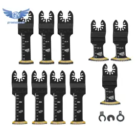 Gm1684880md Thomletha 10 Pcs 3 Types Professional Oscillating Tool Blade For Metal Cutting Blades