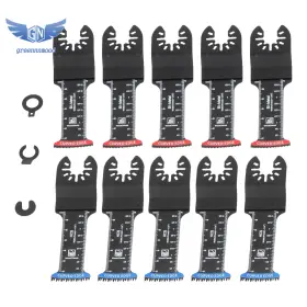 Gm1685000md Thomletha 10pcs Extra Long Oscillating Saw Blades Bi Metal Japanese Teeth For Wood Plastic