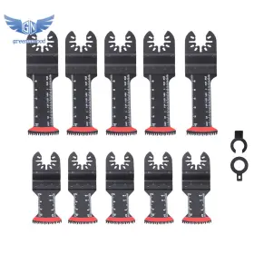 Gm1685080md Thomletha Japanese Tooth Oscillating Saw Blades 10pcs Extra-long Arc Edge Multi Tool Blade
