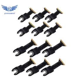 Gm1685160md Thomletha 12pcs 2 Type Plated Oscillating Tool Saw Blade Metal Cutting Blades For Wood