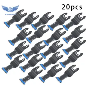Gm1685680md Thomletha 20pcs Japanese Tooth Curved Edge Oscillating Multitool Saw Blades