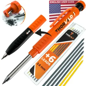 Thorns-02 Thorvald New 2-in-1 Carpenter Pencils With Finger Grip For Incl. 7
