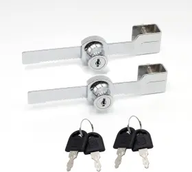 Tokatuker 750225420236 Sliding Glass Door Ratchet Lock Keyed Alike With Chrome 5.5x1x1 Inch
