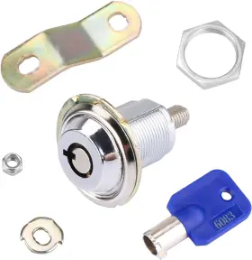Gctl-58 Trdzi 5/8 Inch Cylinder Cabinet Locks - 1 Pack For Homak Gun Sliver/brass