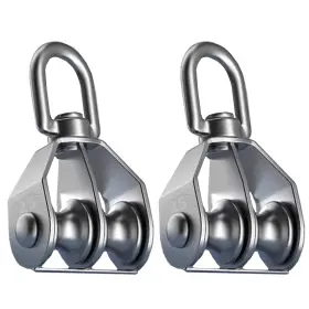 Shl-m25 Twours Pulley 304 Stainless Steel Double Block M25 Small 2pcs