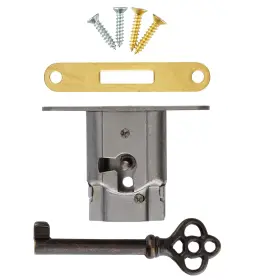 Uniqantiq Hardware Supply 653801173086 Full Mortise Lock With 1 7/16 Inch H X W 5/16 T Top To Pin 11/16 Steel