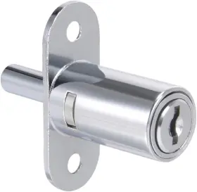 18030700 Uxcell Drawer Desk Wardrobe Cabinet Push Plunger Lock 3/4 Inch 1-1/4 Chrome