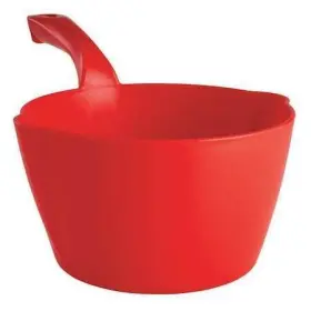 56824 Vikan Large Hand Scoop Red 13 Inch L 8-1/4 W