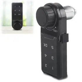 Vvikizym6v0pctznx-01 Vvikizy Digital Electronic Security Cabinet Lock - Installation Size L 20 Black